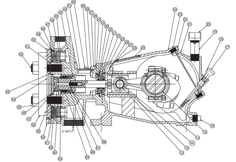 C40-20L Myers Pump Parts | 40 GPM @ 2000 PSI - Sewershop