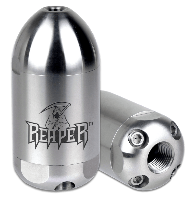 Hydra-Flex Reaper 3.8 inch Nozzle. The Reaper series of rotating sewer jetting nozzles provides industry-leading cutting force.