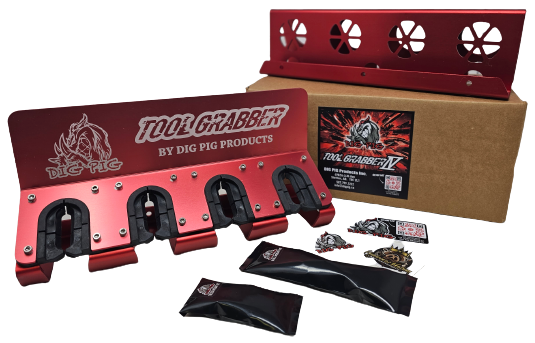 Tool Grabber by Dig Pig Products with packaging on a white background