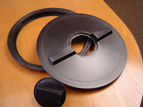 Black plastic tank lid