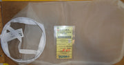 Filter element with a label on a cardboard background