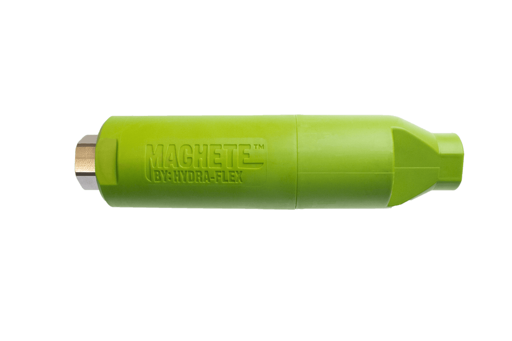 The Machete™ is a cutting-edge, premium oscillating tool specifically designed for the hydro-excavation industry. Its unique water oscillation technique, combined with a narrower spray angle, delivers a highly focused and powerful stream.