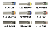 Hydra-Flex SwitchBlade Pills. Individual, replaceable, color-coded nozzle pills allow you to change water flow rate and pattern based on current soil conditions.