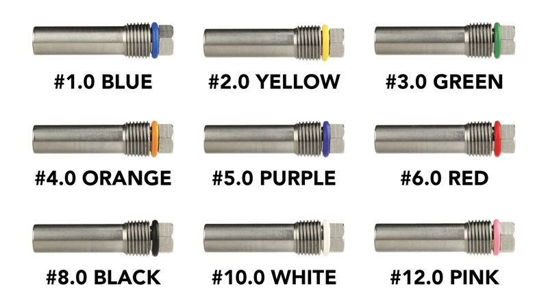Hydra-Flex SwitchBlade Pills. Individual, replaceable, color-coded nozzle pills allow you to change water flow rate and pattern based on current soil conditions.
