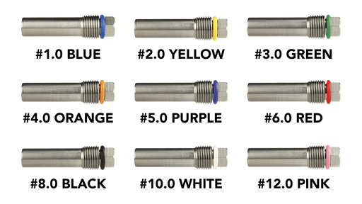 Hydra-Flex SwitchBlade Pills. Individual, replaceable, color-coded nozzle pills allow you to change water flow rate and pattern based on current soil conditions.