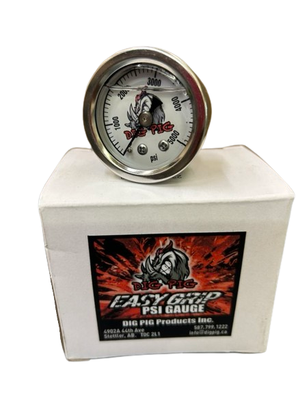 Dig Pig Easy Grip Handle Pressure Gauge