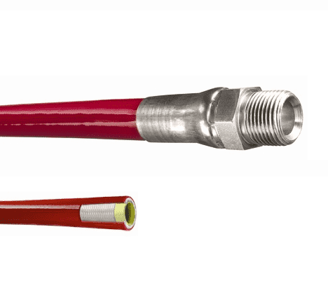 Piranha® Van Pack Sewer Jetter Hose: Red 5000 PSI - Sewershop